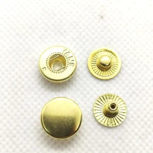 Кнопка ALFA 12.5 мм Золото 50 шт