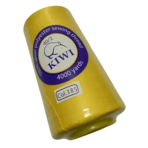 Нитки швейні №40/2 - колір Жовтий (№385)