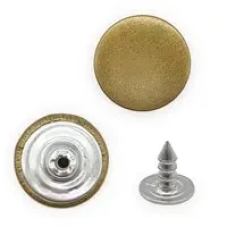 Гудзик для джинсів нержавіючий 14 мм гладкий (Антик) 1000 шт