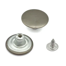 Гудзик для джинсів 17 мм гладкий (Темний Нікель) 1000 шт