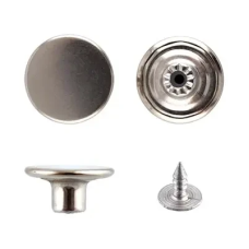 Гудзик для джинсів 20 мм гладкий (Темний Нікель) 100 шт