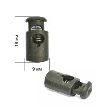 Фіксатор на один отвір 3861 Чорний 500 шт