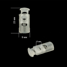 Фіксатор на два отвори 3351 колір Прозорий 500 шт