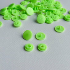 Кнопка пластикова Т5 12.5 мм Салатний 100 шт