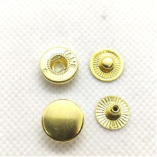 Кнопка ALFA 12.5 мм Золото 50 шт