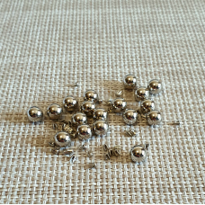 Намиста під перли прибивні 6 мм Нікель 100 шт
