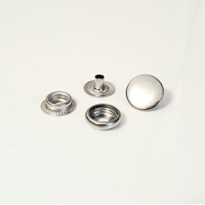 Кнопка Київська (Каппа) 15 мм (нержавіюча) Нікель 50 шт