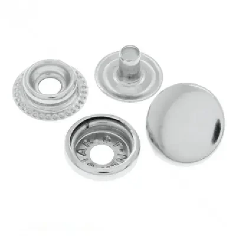 Кнопка Київська (Каппа) 12,5 мм Нікель 50 шт Кнопка Київська (Каппа) 12,5 мм Нікель 50 шт