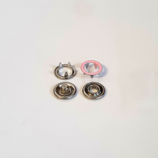 Кнопка BABY трикотажна 9,5 мм Ніжно Рожева 50 шт