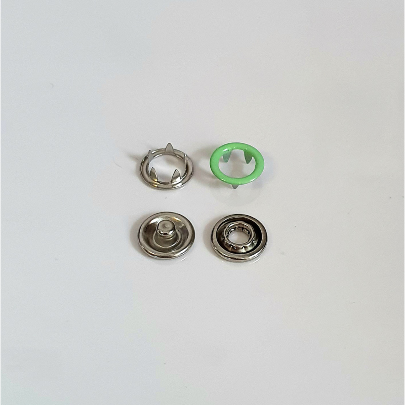 Кнопка BABY трикотажна 9,5 мм Світло-Зелений 50 шт