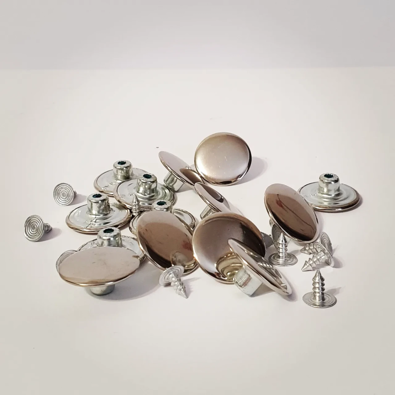 Гудзик для джинсів 17 мм гладкий (Нікель) 50 шт