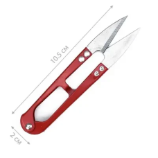 Ножиці швейні для обрізання ниток (метал) Червоні