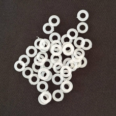 Кільця пластикові під люверс №3 (5 мм) 50 шт
