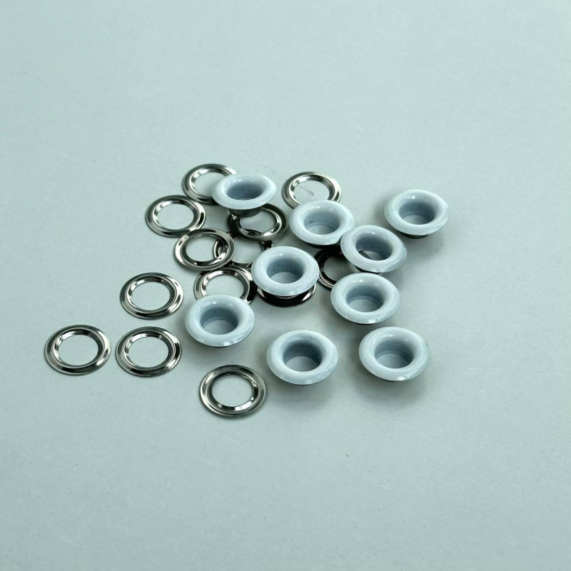 Люверс 8 мм Нержавійчий Білий 50 шт