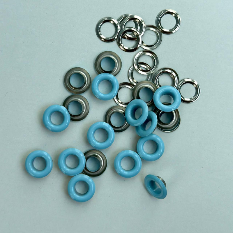 Люверс 8 мм Нержавійчий Блакитний 50 шт