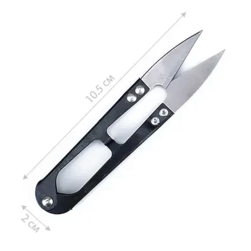 Ножиці швейні для обрізання ниток (метал) Чорні Ножиці швейні для обрізання ниток (метал) Чорні