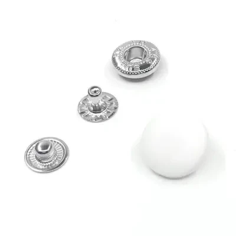 Кнопки пластикові 15 мм 50 шт Білі Кнопки пластикові 15 мм 50 шт Білі