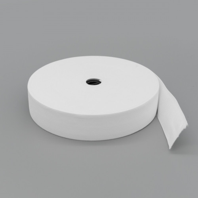 Резинка 80 мм Біла (40 м) Резинка 80 мм Біла (40 м)