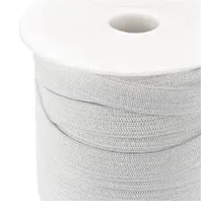 Резинка для білизни 7 мм Біла 100 м