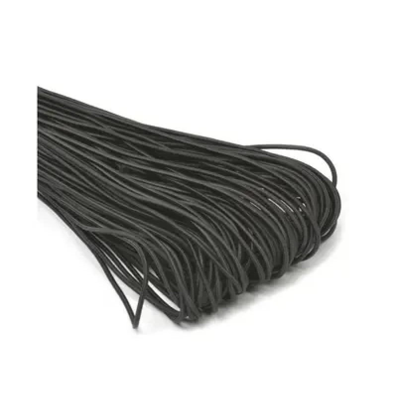 Шнур резинка (капелюшна) 2.5 мм Чорна 100 м Шнур резинка (капелюшна) 2.5 мм Чорна 100 м