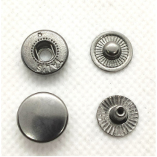 Кнопка ALFA 12.5 мм Темний Нікель 100 шт