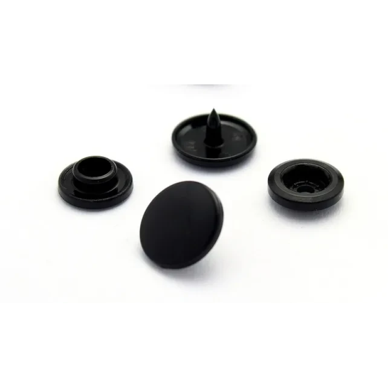 Кнопка пластикова Т8 12 мм Чорна 1000 шт