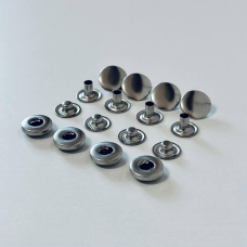 Кнопка ALFA 12.5 мм (нержавіюча) Нікель 100 шт