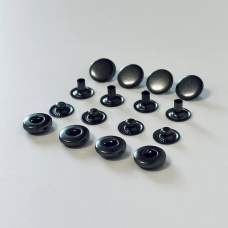 Кнопка ALFA 12.5 мм (нержавіюча) Темний Нікель 100 шт