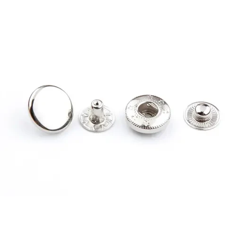 Кнопка ALFA 15 мм (нержавіюча) Нікель 100 шт Кнопка ALFA 15 мм (нержавіюча) Нікель 100 шт