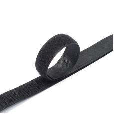 Липучка чорна 2.5 см (25 м)