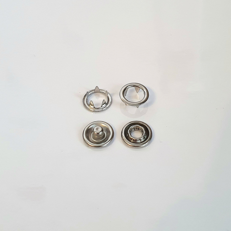 Кнопка BABY 7.8 мм трикотажна Нікель 1440 шт Кнопка BABY 7.8 мм трикотажна Нікель 1440 шт