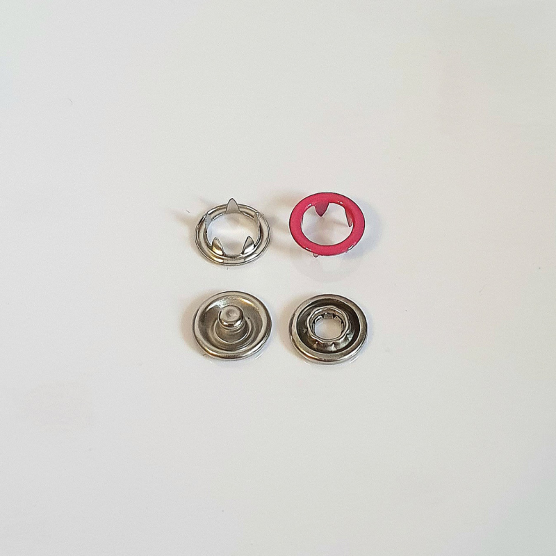 Кнопка BABY трикотажна 9,5 мм Малинова 100 шт