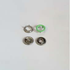 Кнопка BABY трикотажна 9,5 мм Світло-Зелений 100 шт