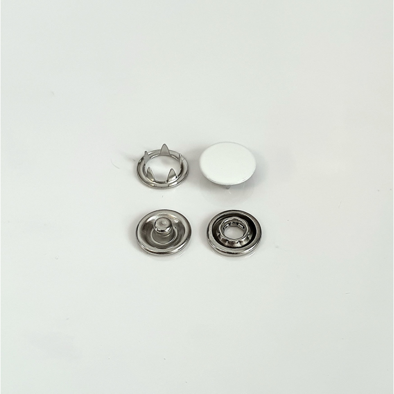 Кнопка BABY 9,5 мм закрита Білий 100 шт Кнопка BABY 9,5 мм закрита Білий 100 шт