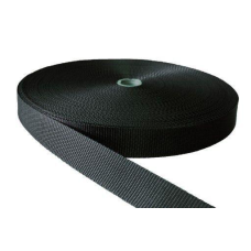Стрічка ремінна (стропа) 30 мм чорна (50 м)