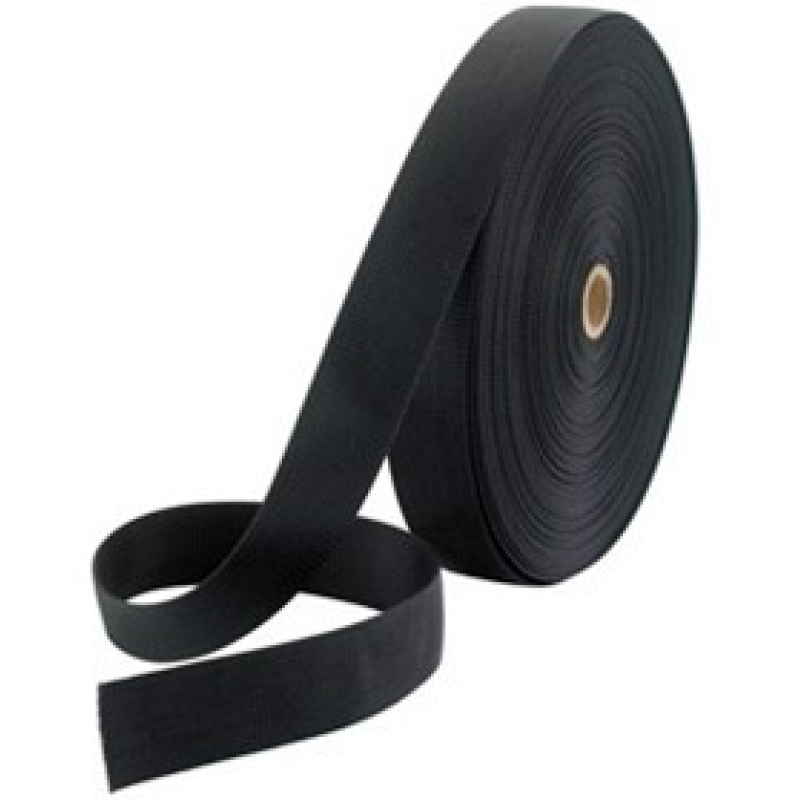 Стрічка ремінна (стропа) 25 мм чорна (50 м)