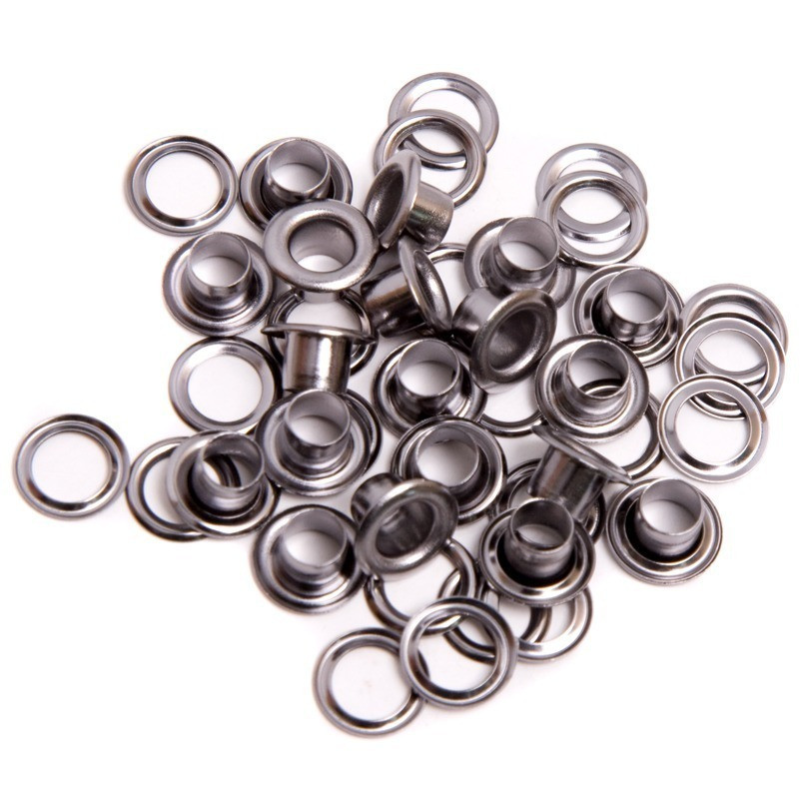 Люверс 6 мм Темний Нікель №4 100 шт