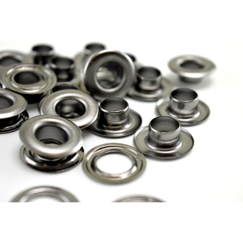 Люверс 10 мм Темний Нікель №24 100 шт Люверс 10 мм Темний Нікель №24 100 шт