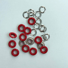 Люверс 8 мм Нержавійчий Червоний 1000 шт