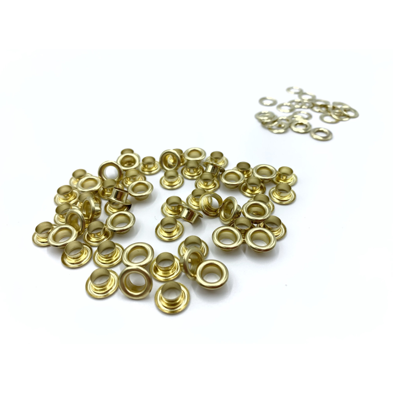 Люверс 6 мм Нержавійчий Золото №4 100 шт Люверс 6 мм Нержавійчий Золото №4 100 шт